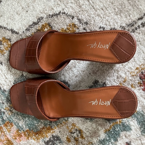 Nasty Gal Crocodile Block Heels - Picture 2 of 5